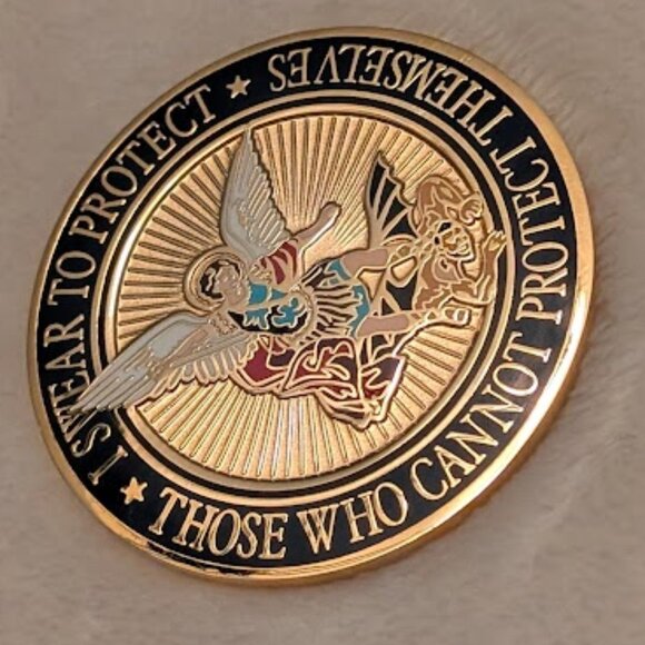 O2 DEPUTIES' ORGNZN COIN "Swear to Protect Those Who Cannot Protect Themselves" - Picture 2 of 5